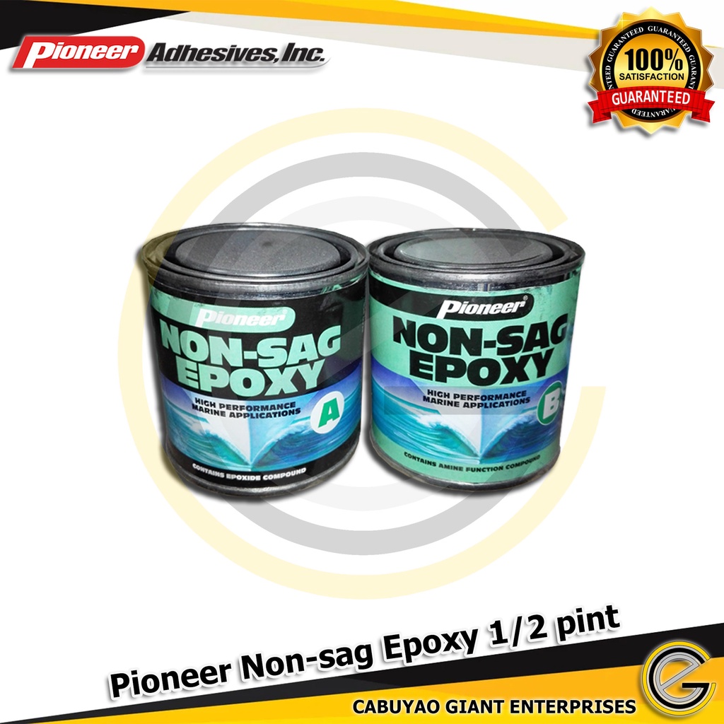 Pioneer Non-sag Epoxy 1/2 Pint (1/4 Liter Size, Per Set) | Shopee ...