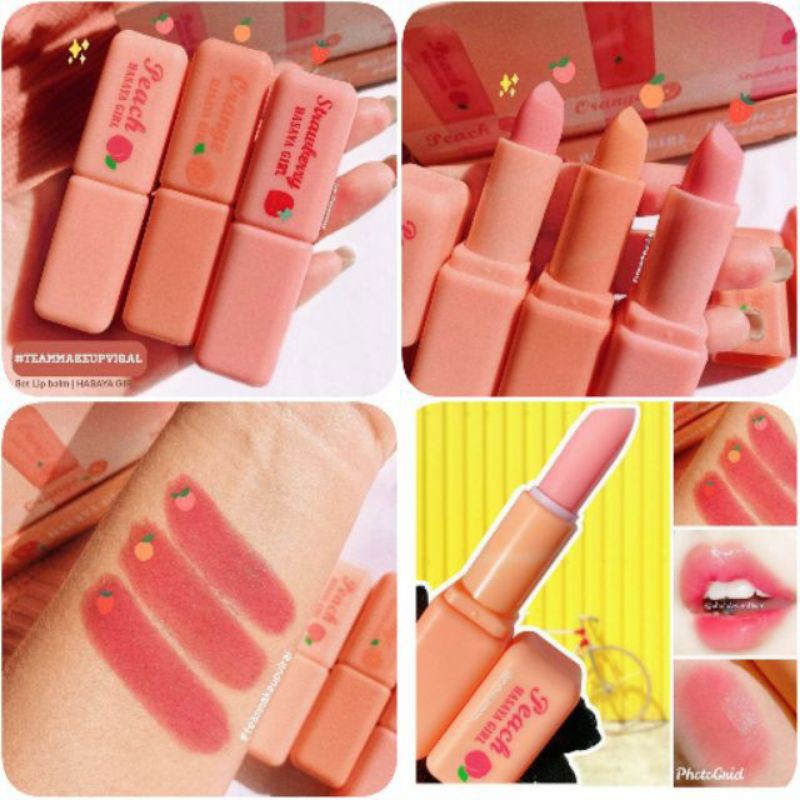 Hasaya girl Magic Lip Balm Juicy Peach HASAYA GIRL LIP BALM Shopee