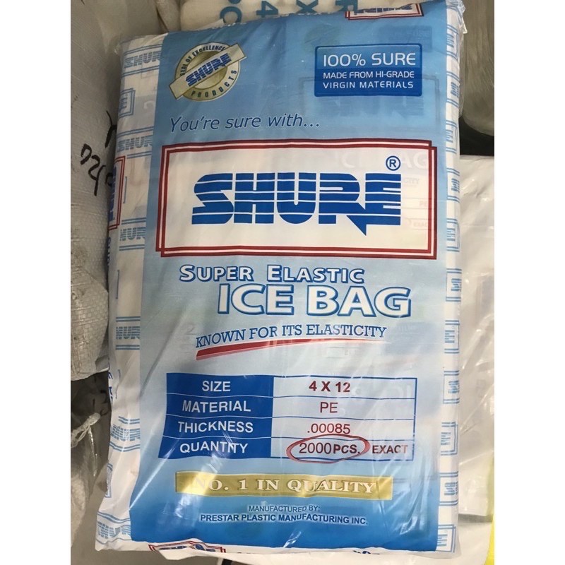 Shure Ice bag ( Plastic ng Yelo) 100 pcs per pack | Shopee Philippines