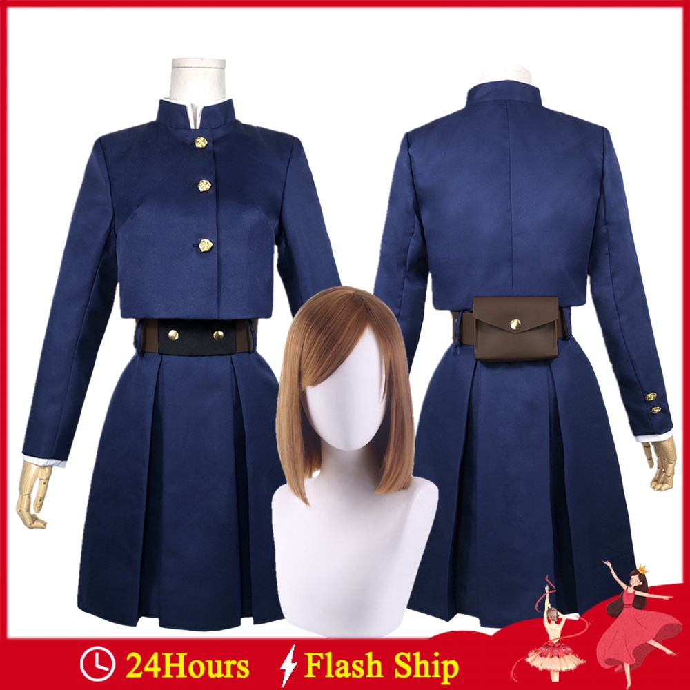 Anime Jujutsu Kaisen Kugisaki Nobara Cosplay Costume for Adult Women ...