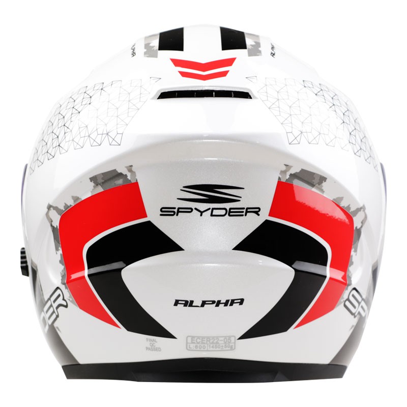 Spyder Alpha Half Face Motorcycle Helmet Black And Blue