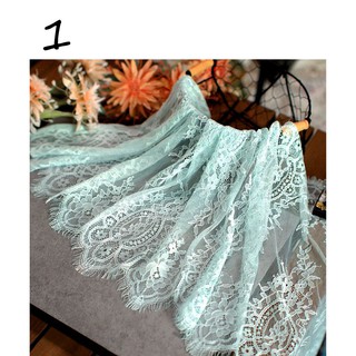 3 Meters 40cm Wide French chantilly lace Floral embroidered lace