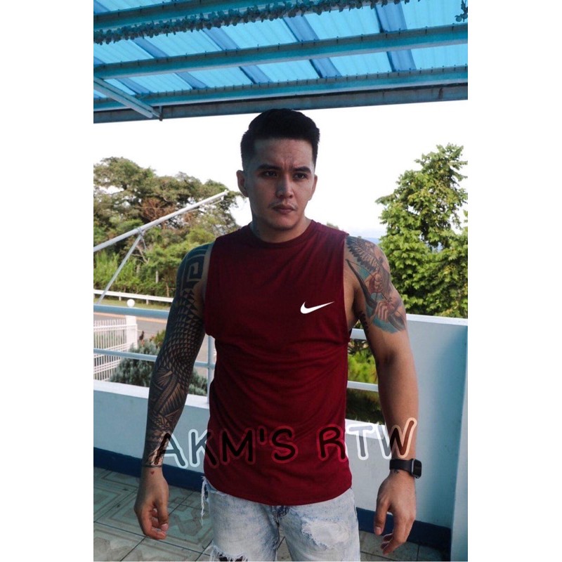 Muscle Tee's /Tank Tops/ Sando Gym / Model Height 5'7 (Fit Up To XL ...