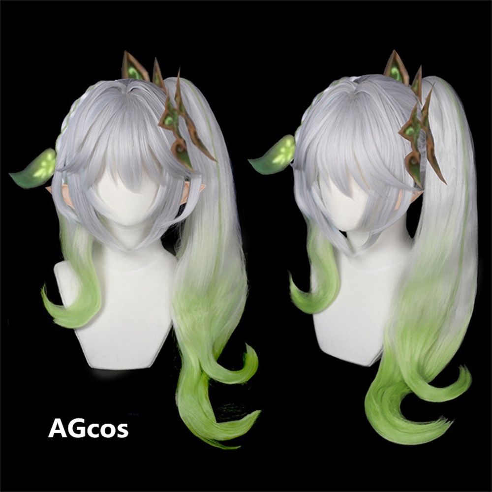 Genshin Impact Nahida Cosplay Wigs Lesser Lord Kusanali Wigs V2