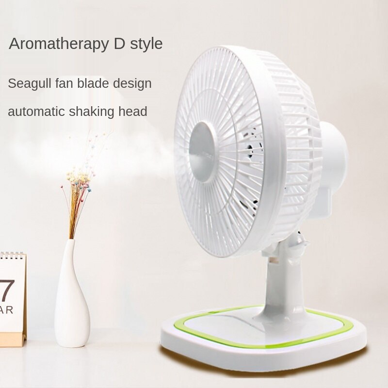 Desk Fan Electric Fan Silent Aromatherapy Desktop Small Wind Hostel Fan