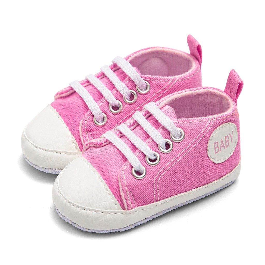 Canvas Baby Sneakers Shoes Newborn Boys Girls Beginners Walking