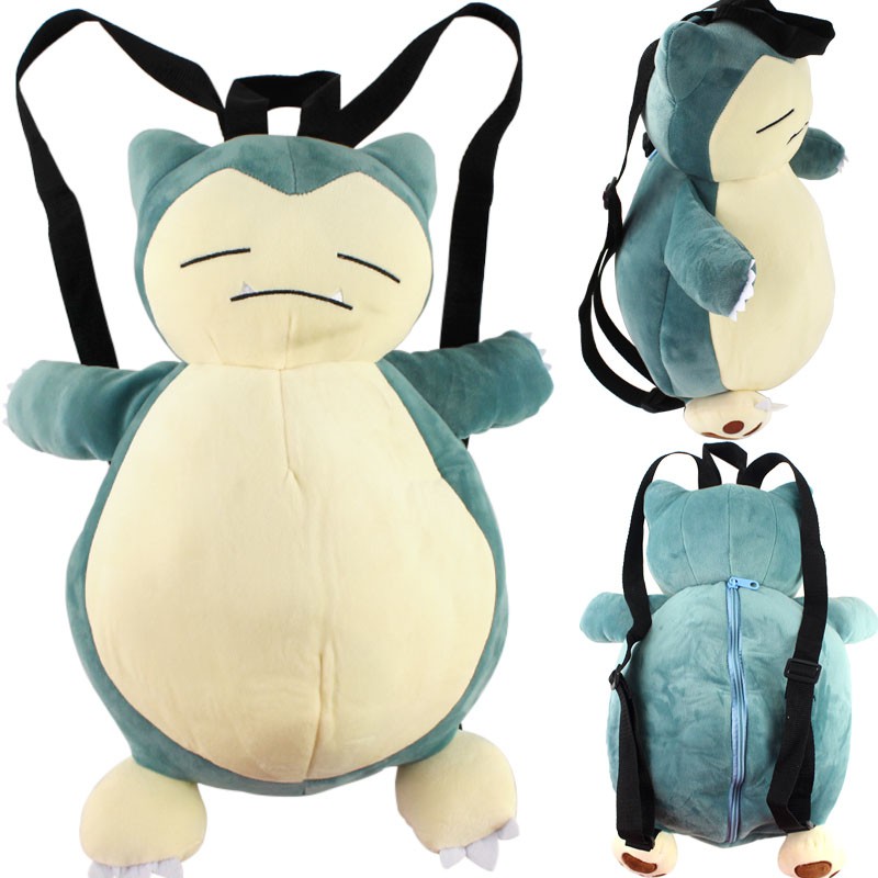 Pokemon snorlax cheap plush backpack