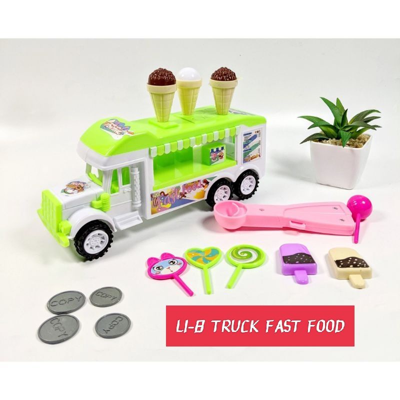 Truck FAST FOOD L1-8 Car Vehicle Cooking ICE CREAM BURGER COCA COLA ...
