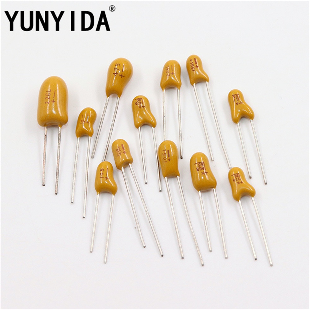 5x CX 16V 100uF D Case SMD Tantalum Capacitors - 7343, 107C, ±10%