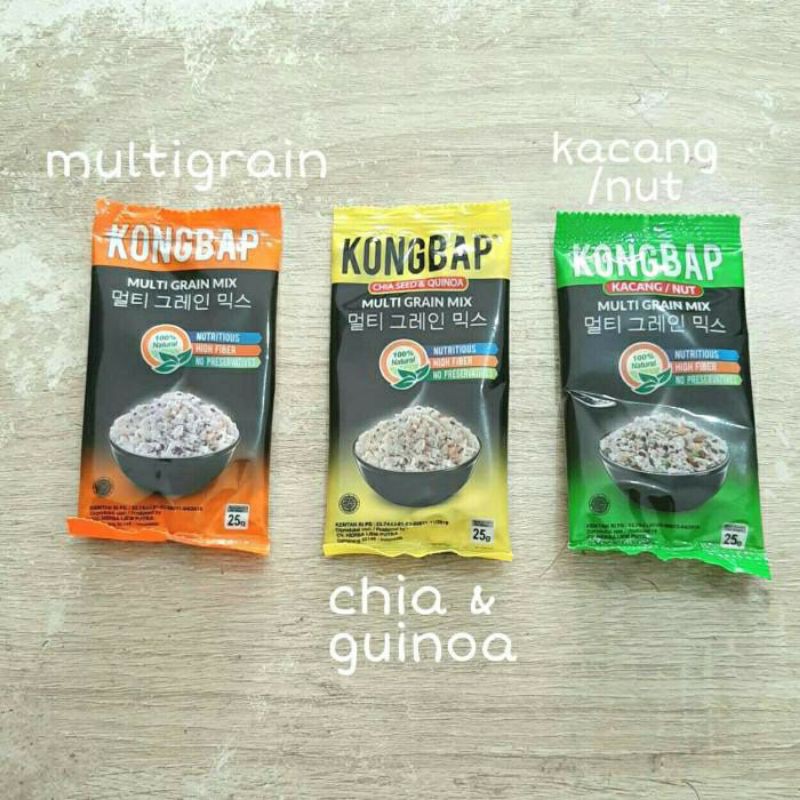 KONGBAP Multi Grain Mix For Rice/Chia Seed Quinoa/Plus Habbatussua 25gr ...