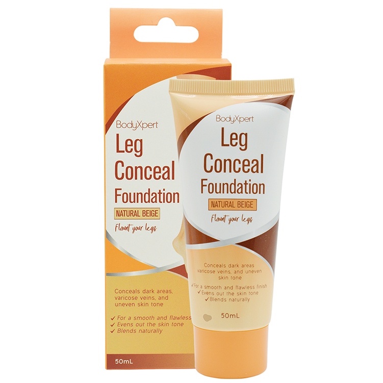 BodyXpert Leg Conceal Foundation Natuiral Beige (Flaunt Your Legs) 50ml ...