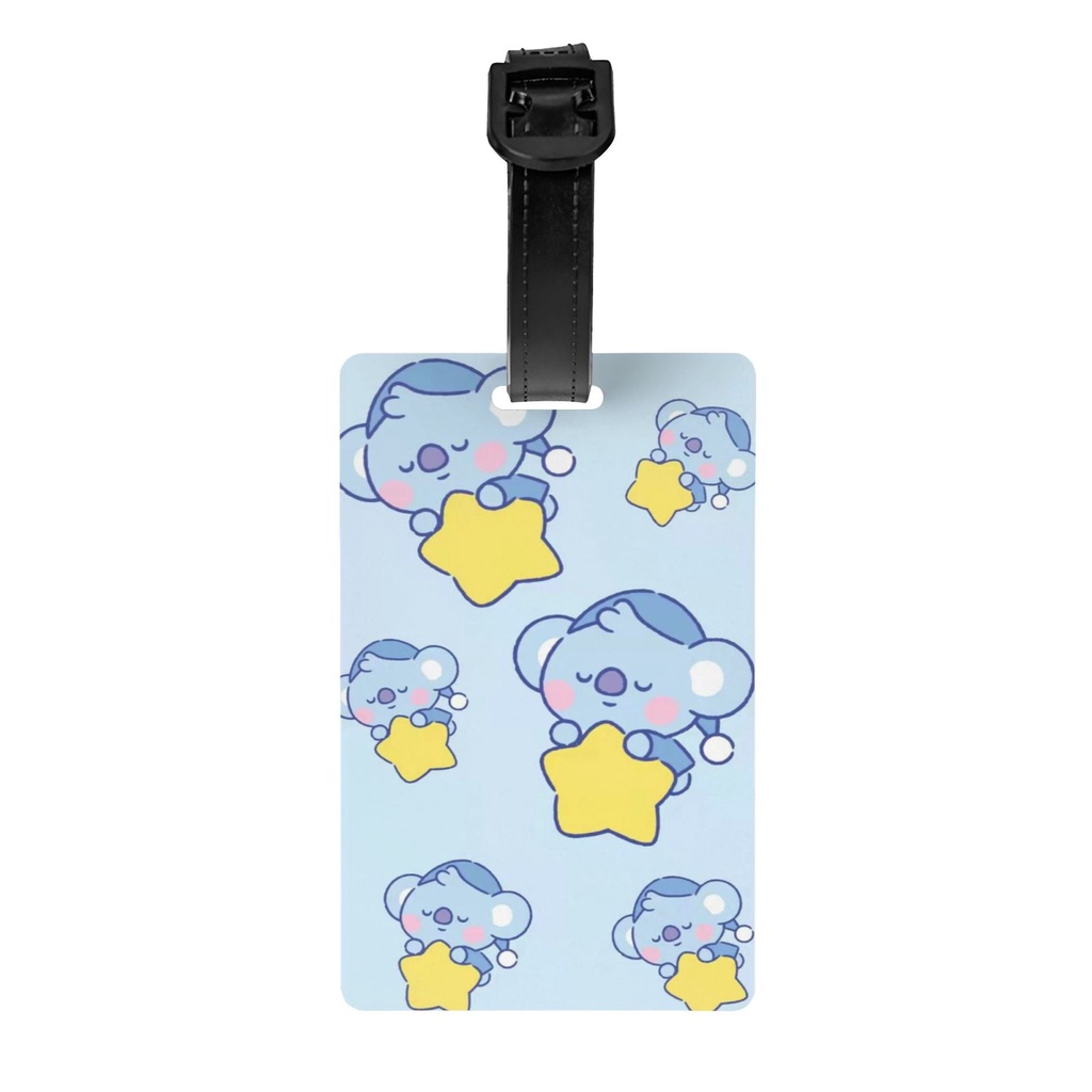 BTS BT21 KOYA PVC Luggage Suitcase Tags 5.4*8.5cm Creative ...