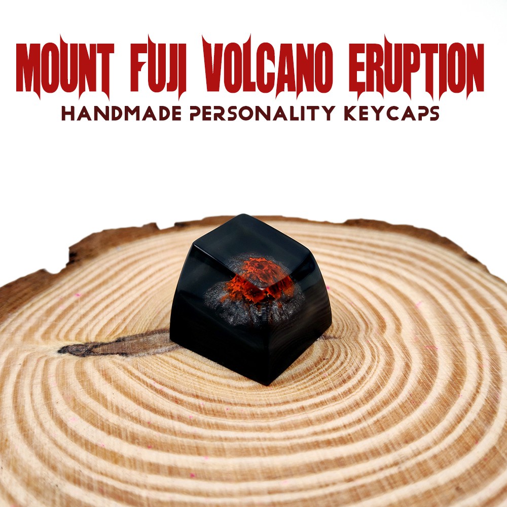 Volcanic Craft Personality Light-Transparent Resin SA Keycap Suitable ...