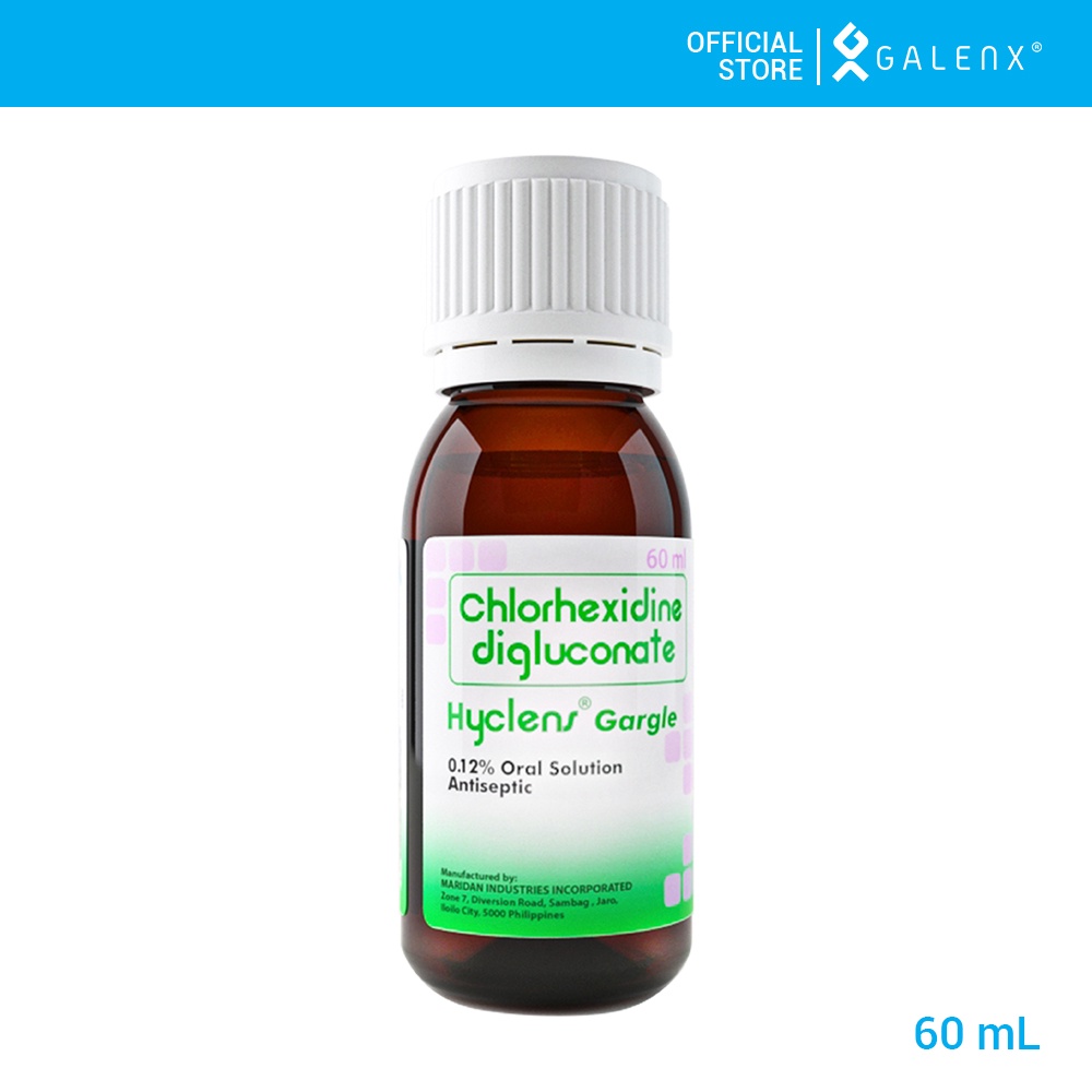 Hyclens Gargle 0.12 Chlorhexidine digluconate 60 mL and 120 mL