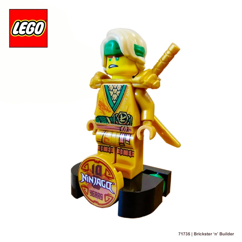 Lego Ninjago® 71735 Lloyd Golden Ninja Legacy 10th Anniversary Golden Minifigure New 