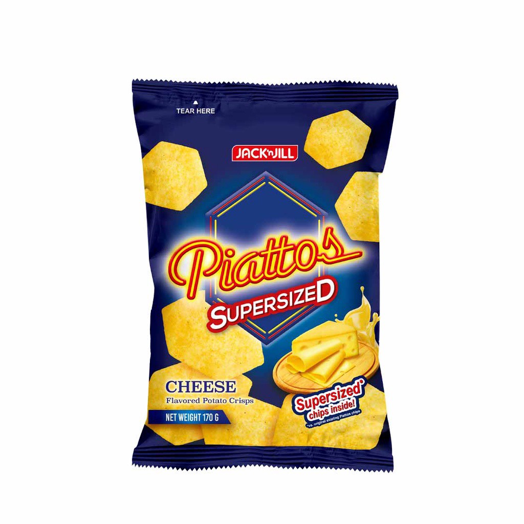 Jack 'n Jill Piattos Cheese Supersized Chips 170g Shopee Philippines