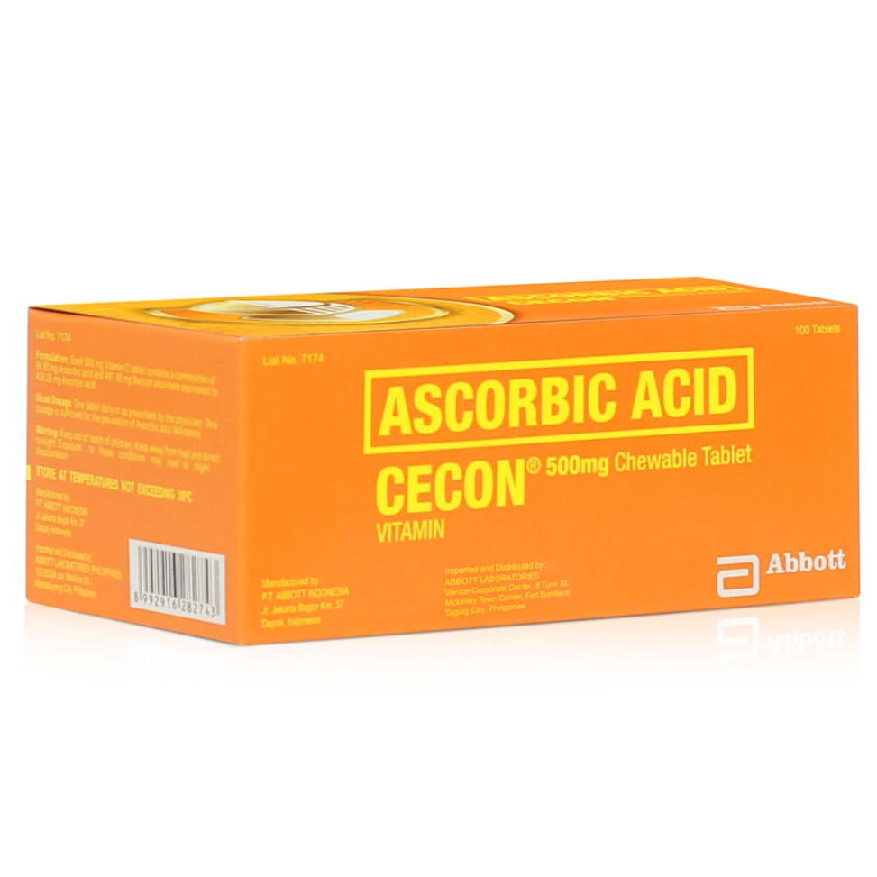 Cecon Chewables 100s Tablet VITAMIN C (exp dec2022) Shopee Philippines
