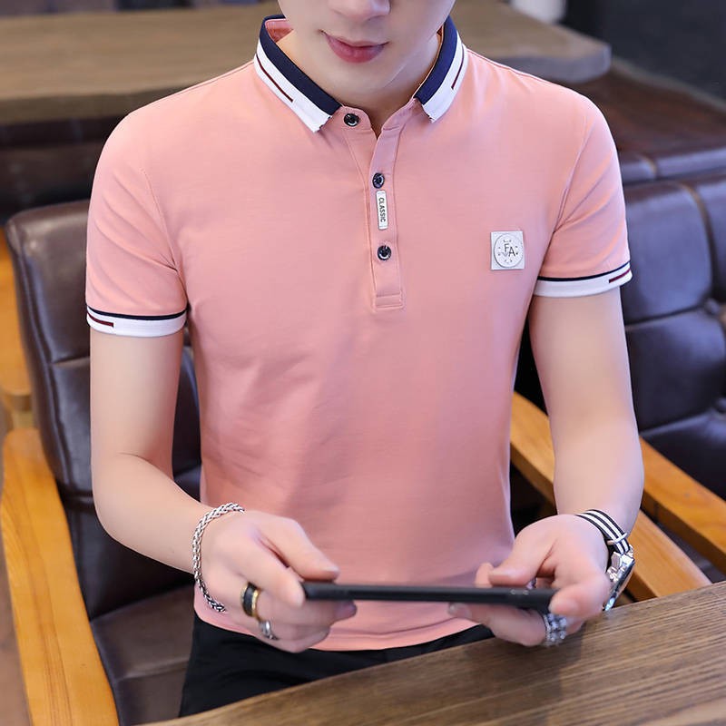 Black and pink outlet polo shirt