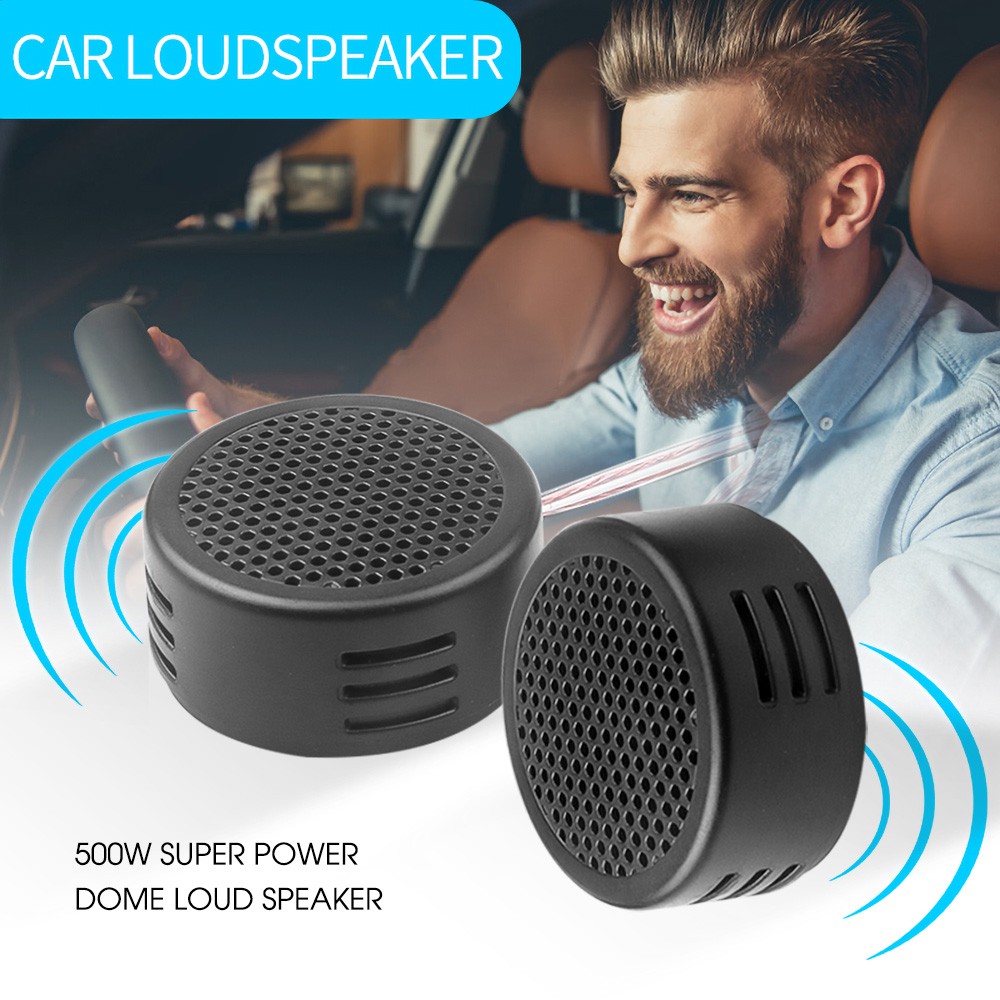 2pcs Portable Car Mini Car Speaker Universal Dome Tweeter Audio Player ...