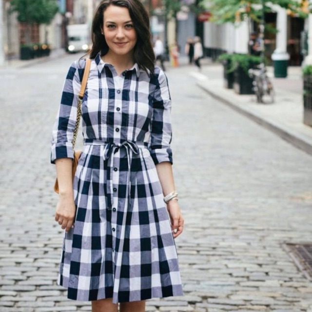 Checkered sale polo dress