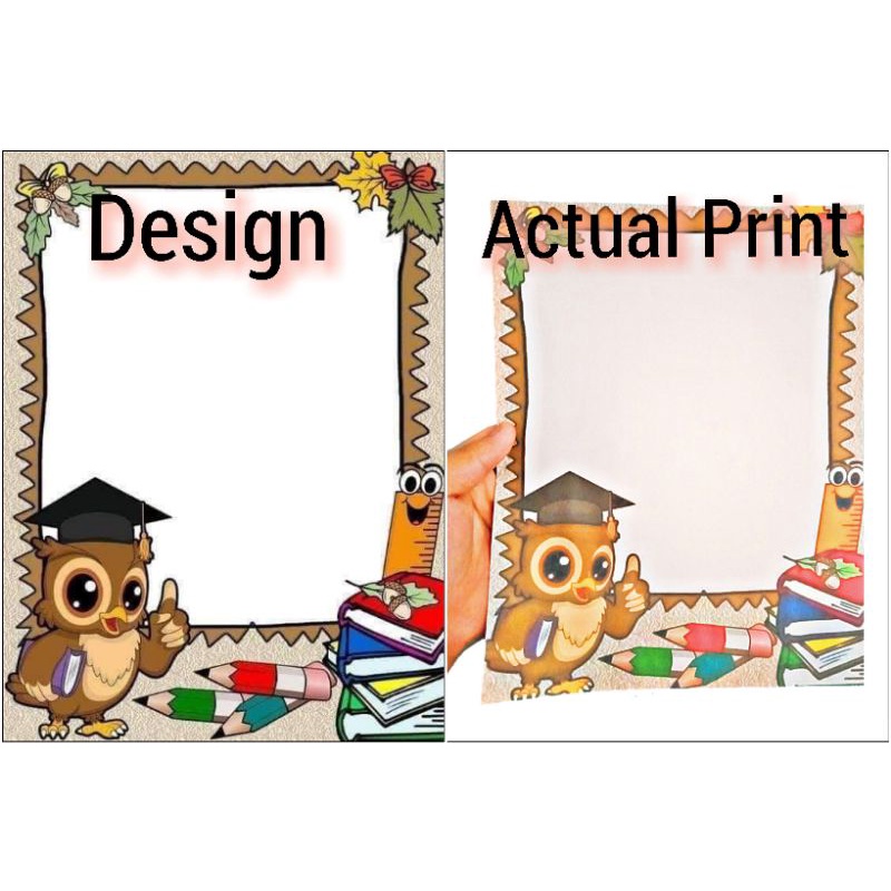 Bond Paper with border design Educational Bond paper (SOFT COPY) 8.5 x ...