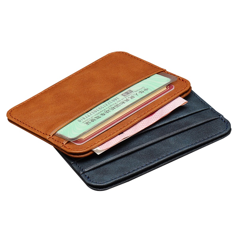 Anti RFID PU Leather Card Holder Men Thin Bank Credit Card Protection ...