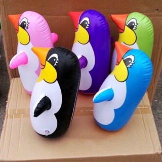 PVC Inflatable Penguin tumbler children's inflatable toys | Shopee ...
