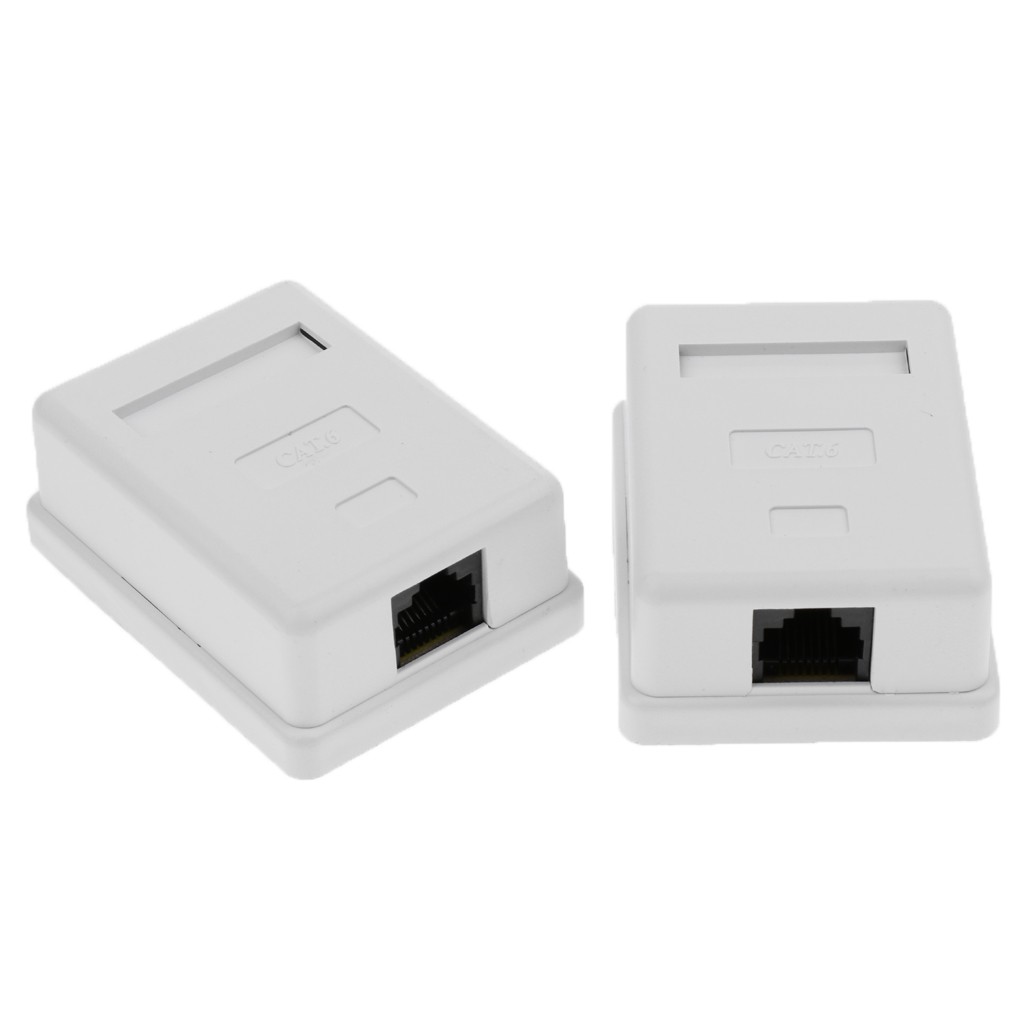 SHIWAKI 2x Mount Outlet Box RJ45 Face Plate & combo | Shopee Philippines