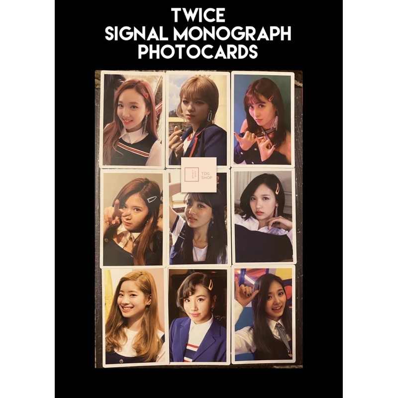 TWICE Signal Monograph Photocards | Shopee Philippines