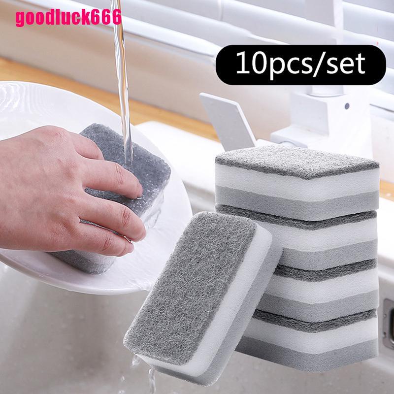 [SNPH]10pcs Home Kitchen Dishwashing Sponge Cleaning Pad Sponge Cloth