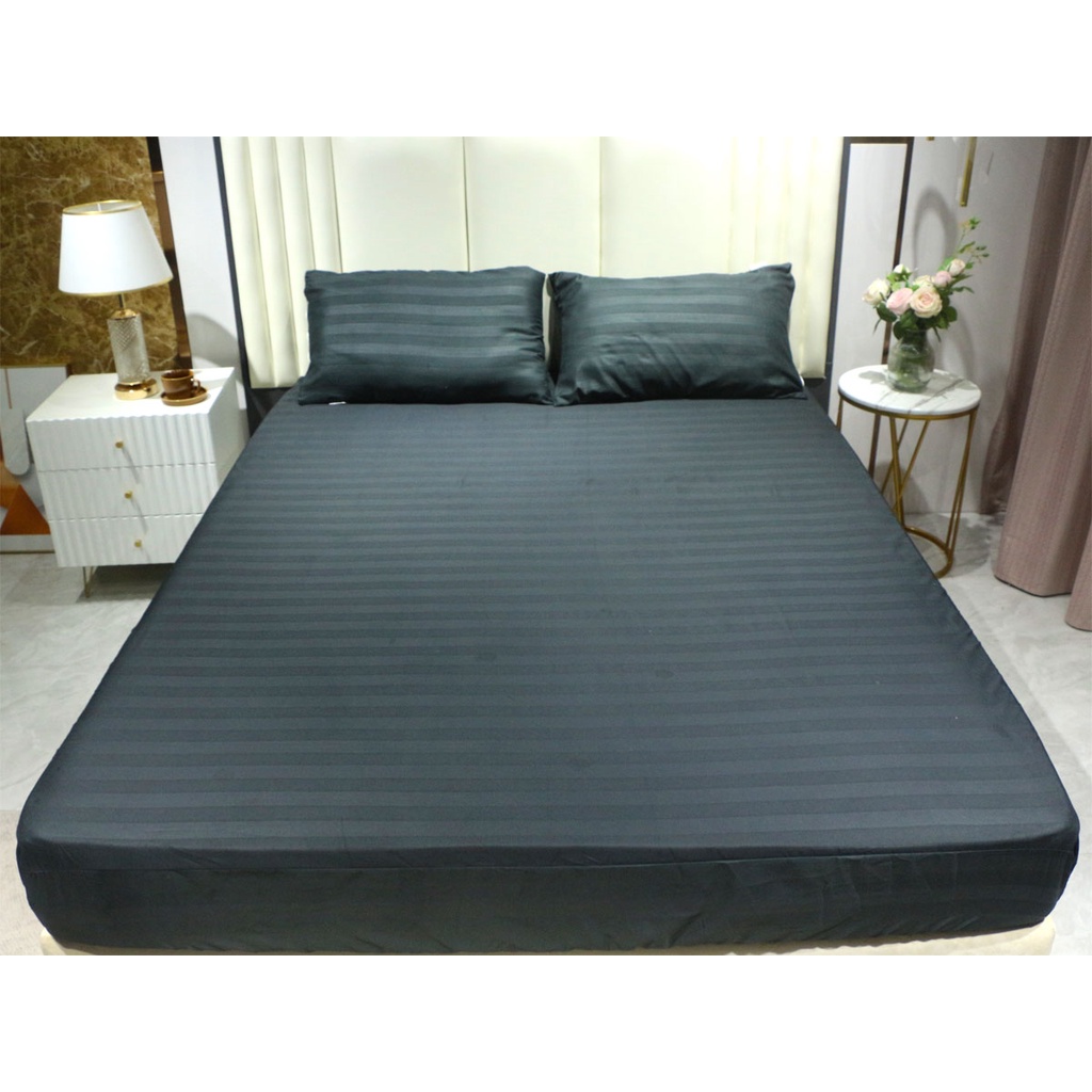 3 in 1 Plain Bedsheet Pillow case bedding canadian bed sheets king size