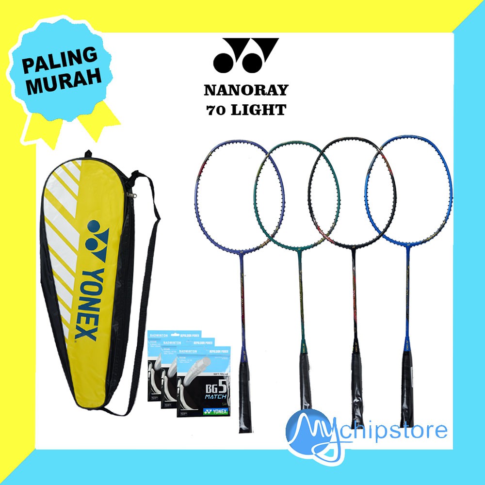 Yonex NANORAY 70 LIGHT Badminton Racket / Badminton Racket | Shopee ...