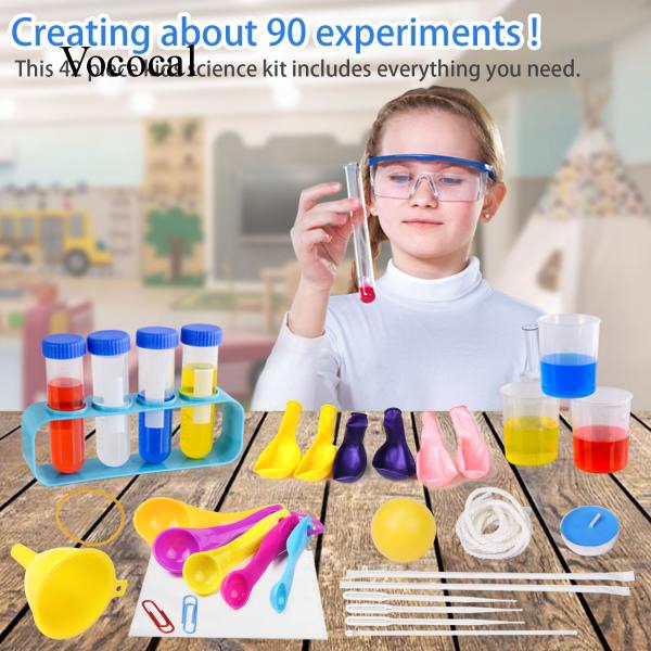 Vococal Kids Science Kit with Test Tubes Measuring Spoons Funnel ...