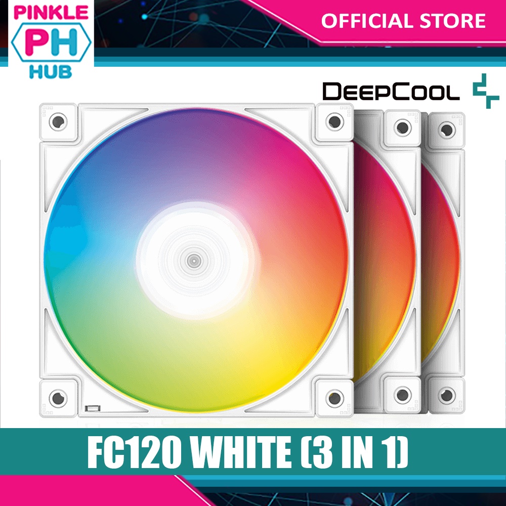 DEEPCOOL FC120 WHITE (3 IN 1) FAN R-FC120-WHAMN3-G-1 | Shopee Philippines