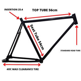 Fixie frame clearance size