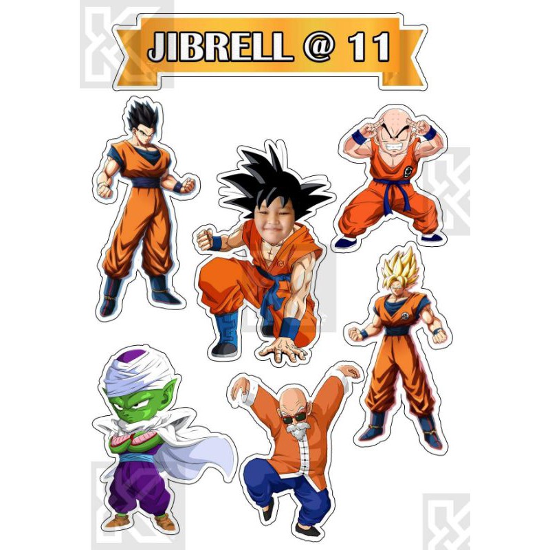 DRAGON BALL Z CAKE TOPPER CHANGE BANNER MESSAGE AND FACESWAP | Shopee ...