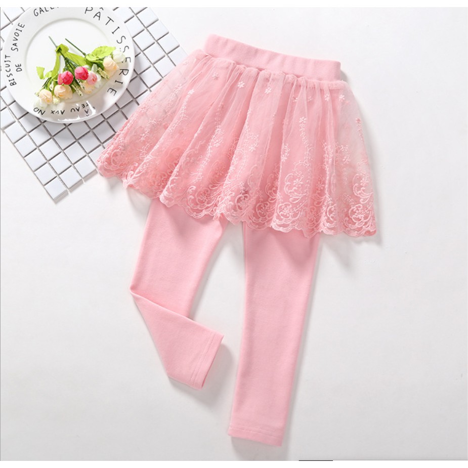 Pants Leggings For Kids Girl Cotton Pants Lace Princess Trousers