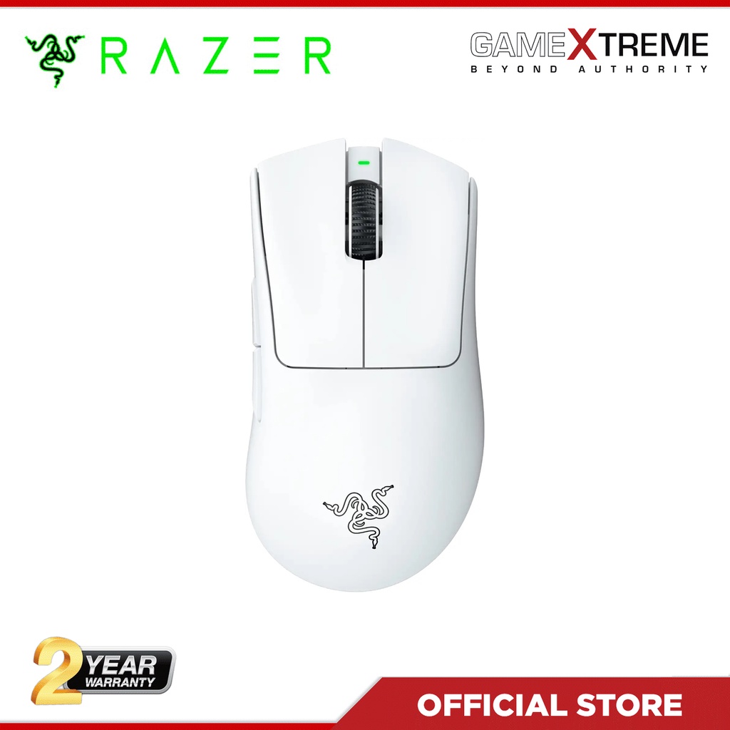 Razer Deathadder V3 Pro Ergonomic Wireless Gaming Mouse White | Shopee ...