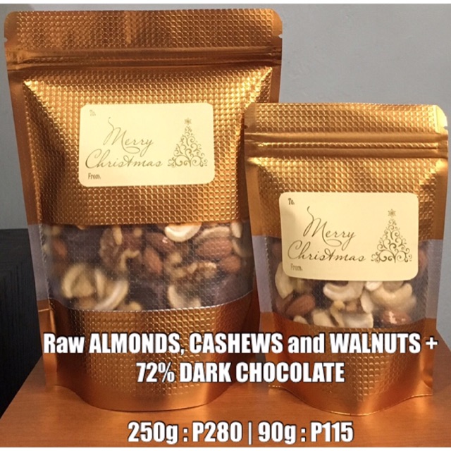 Mixed Nuts and Dark Chocolate (Christmas Edition) Shopee Philippines
