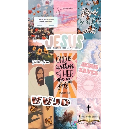 Bible Christian Collage Theme Wall Decor A4 size Laminated | Shopee ...