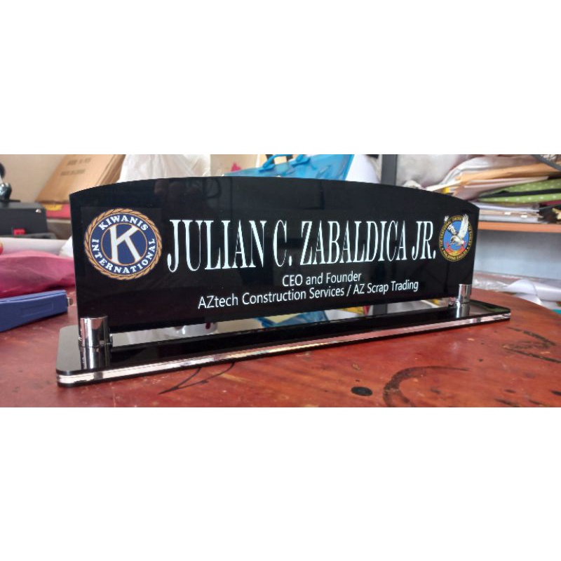 Table Name Plate made by acrylic Shopee Philippines