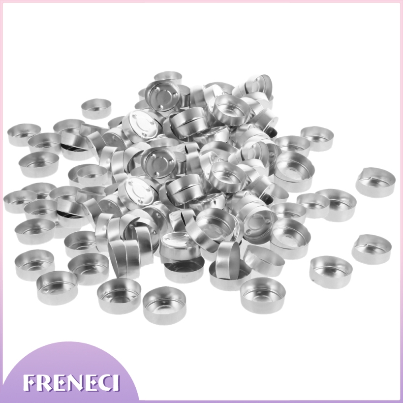 200 Pieces Aluminium Tea Light Empty Cups Case Containers for Tealight ...