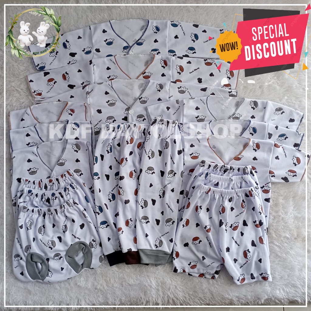 18pcs Newborn Baby Clothes ANIMAL Cows Complete Newborn Clothes Package