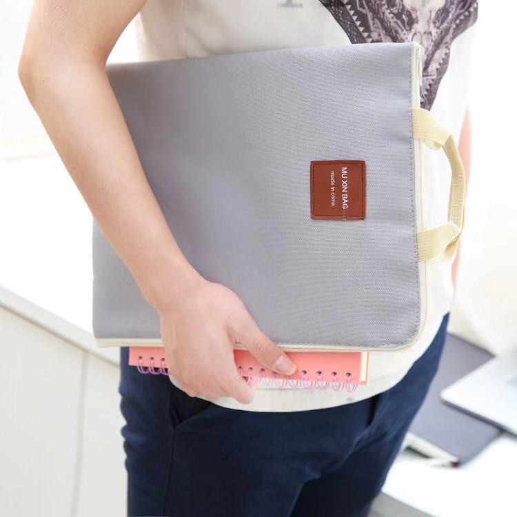 Perfect Life Korean Zipper Multi-Functional Multi-Layer A4 File Bag ...