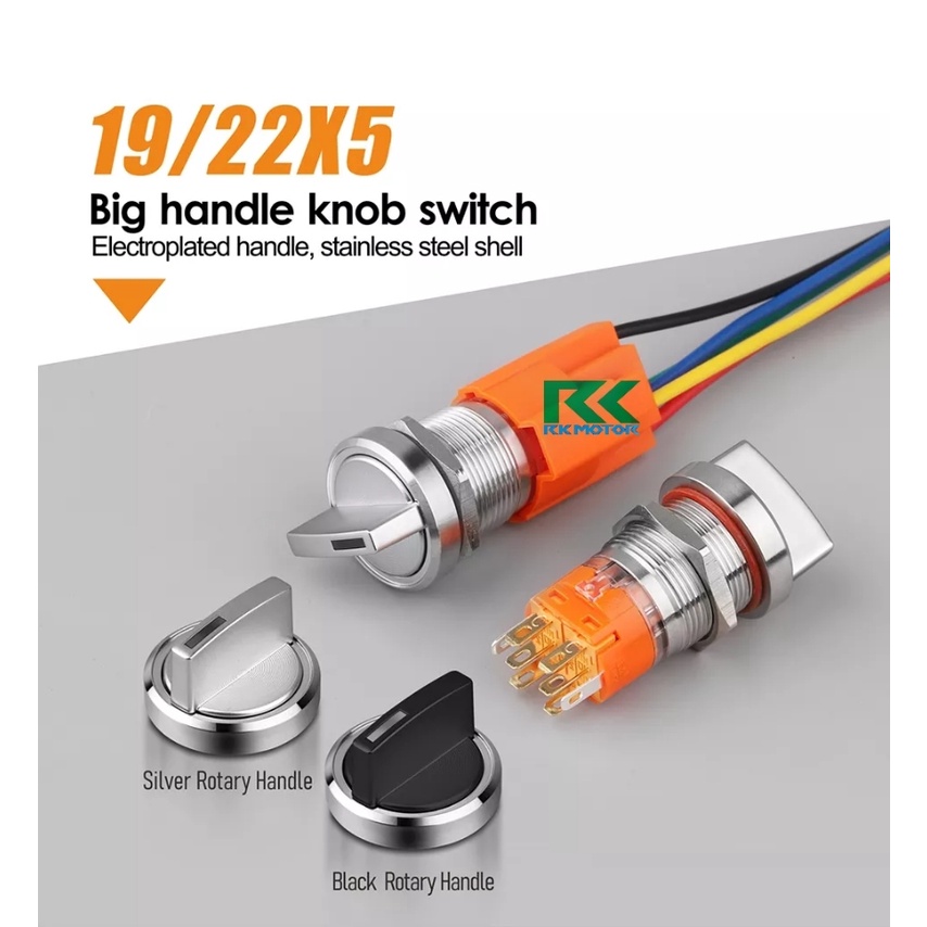 Switch On Off On Off On Knob Swivel 12v 24v Lanboo Warranty | Shopee ...