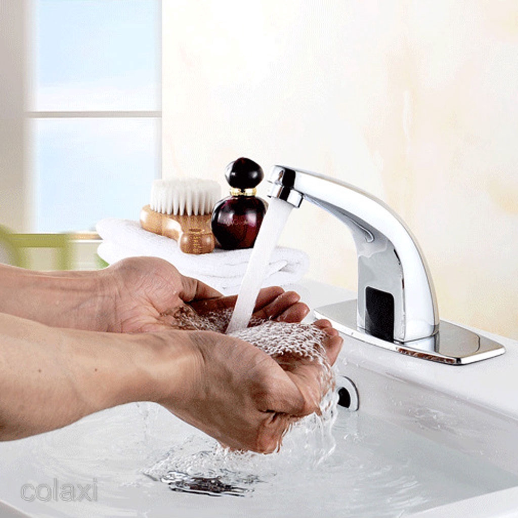 COD Stocked Automatic Infrared Sensor Sink Basin Faucet Hands Auto ...