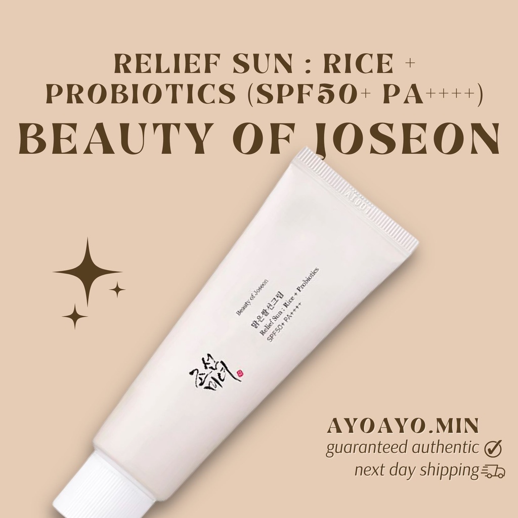 Beauty of Joseon Relief sun RiceProbiotics Sunscreen Korean Trendy Shop