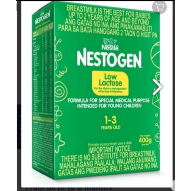 Lactose free sale milk nestogen