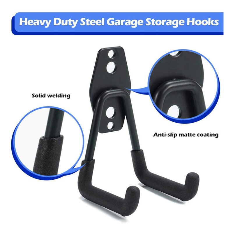 thumbnail image 2 of Door Back Hook Heavy Duty Metal Hanger Bag Clothes Towel Hat Storage... 2 of 14