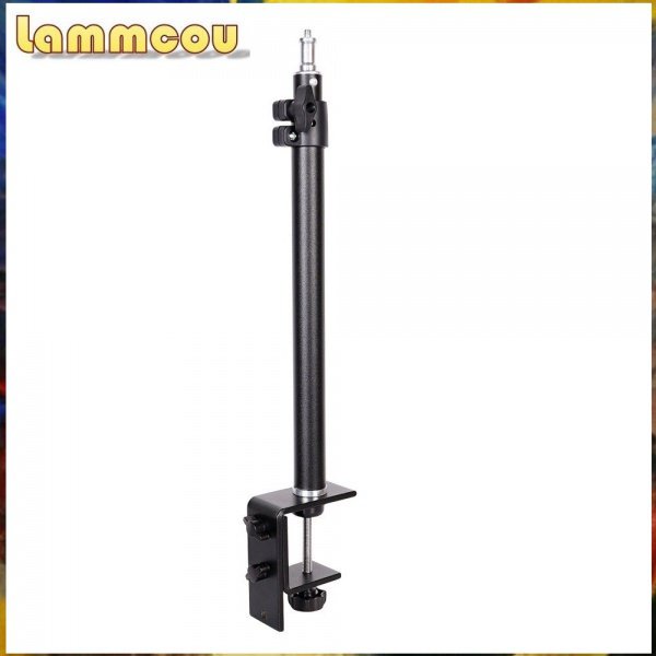 Lammcou Desk Camera Mount Stand, 1829 inch Tabletop C Clamp Mount Stand, Adjustable Aluminum